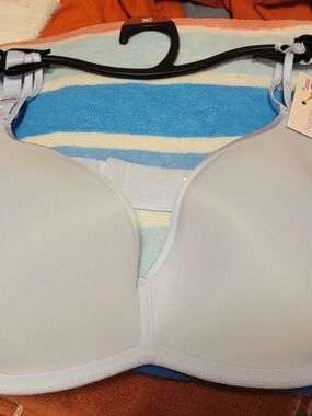 Smooth Baby Blue T-Shirt Bra - Seamless Comfort